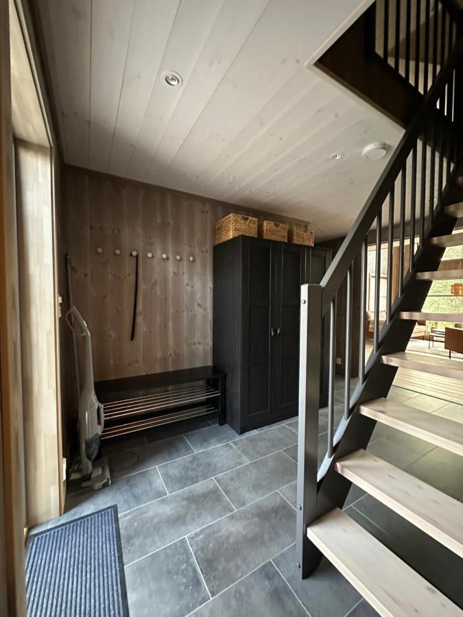 Modern Northern Lights Cabin Drangedal Екстериор снимка