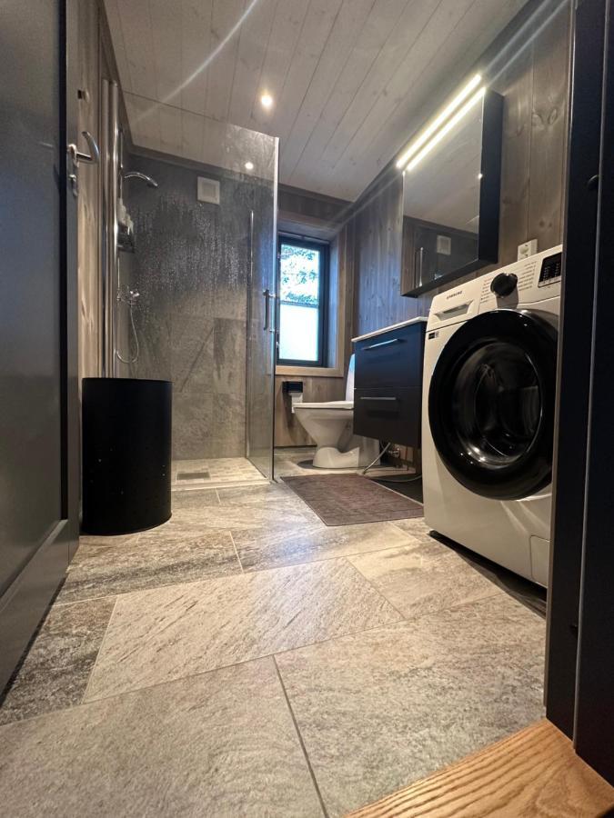 Modern Northern Lights Cabin Drangedal Екстериор снимка