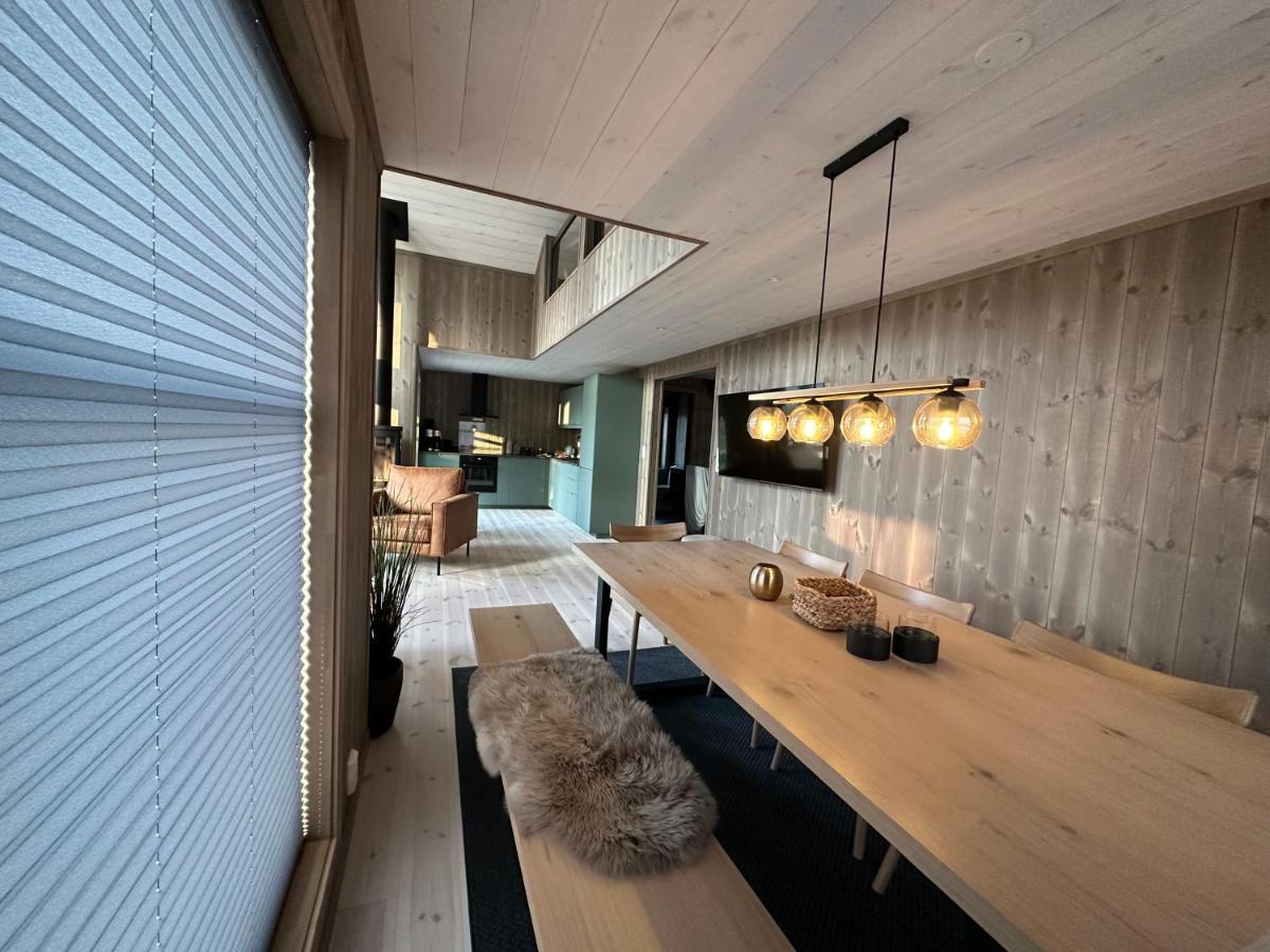 Modern Northern Lights Cabin Drangedal Екстериор снимка
