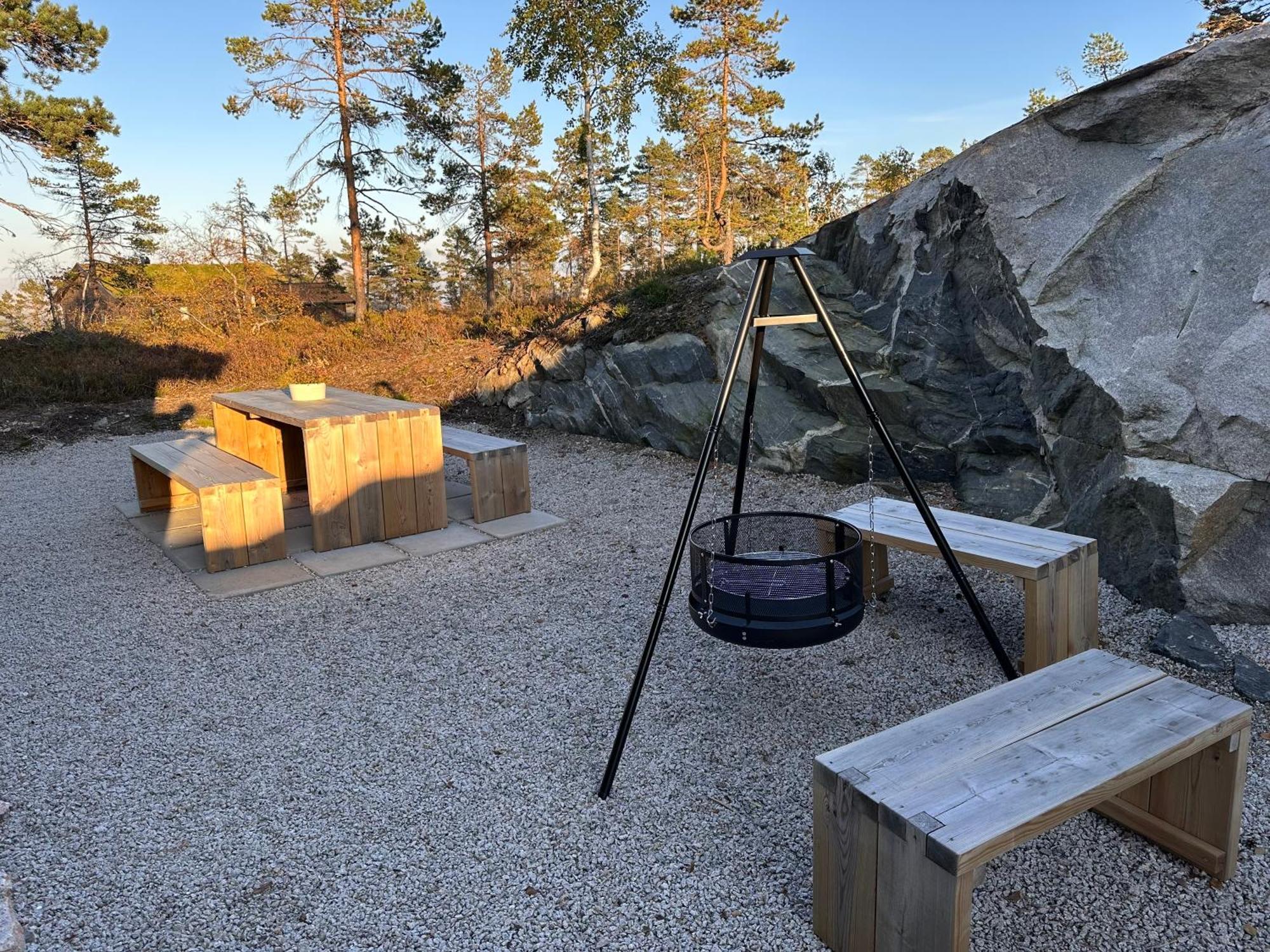 Modern Northern Lights Cabin Drangedal Екстериор снимка