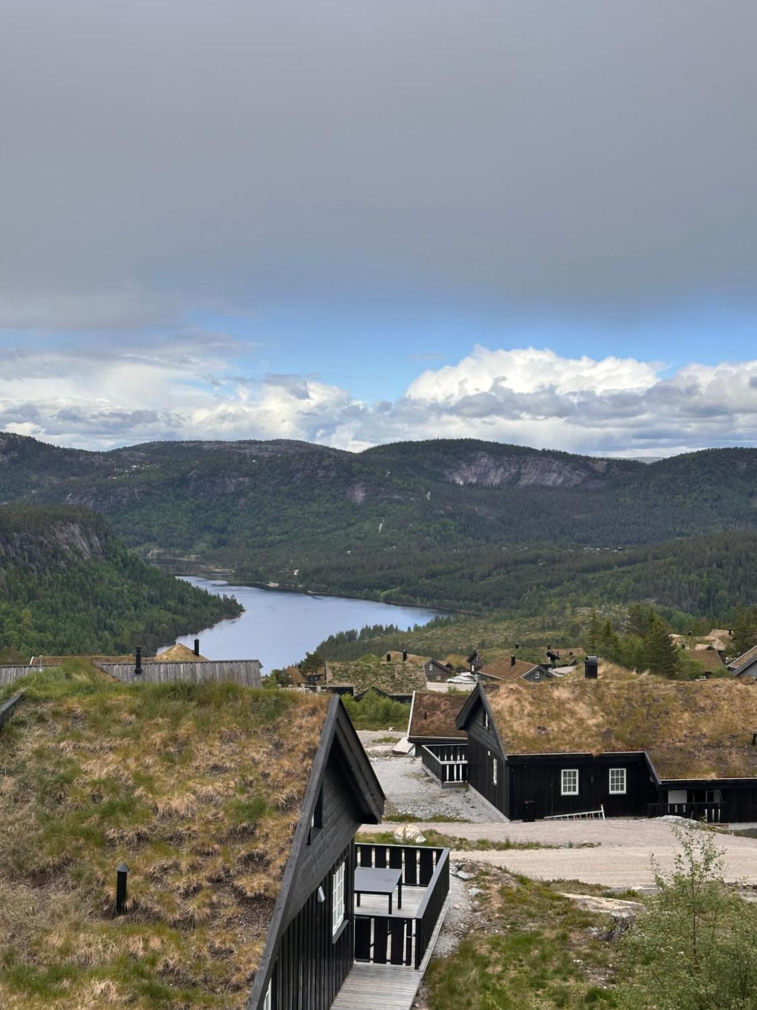 Modern Northern Lights Cabin Drangedal Екстериор снимка