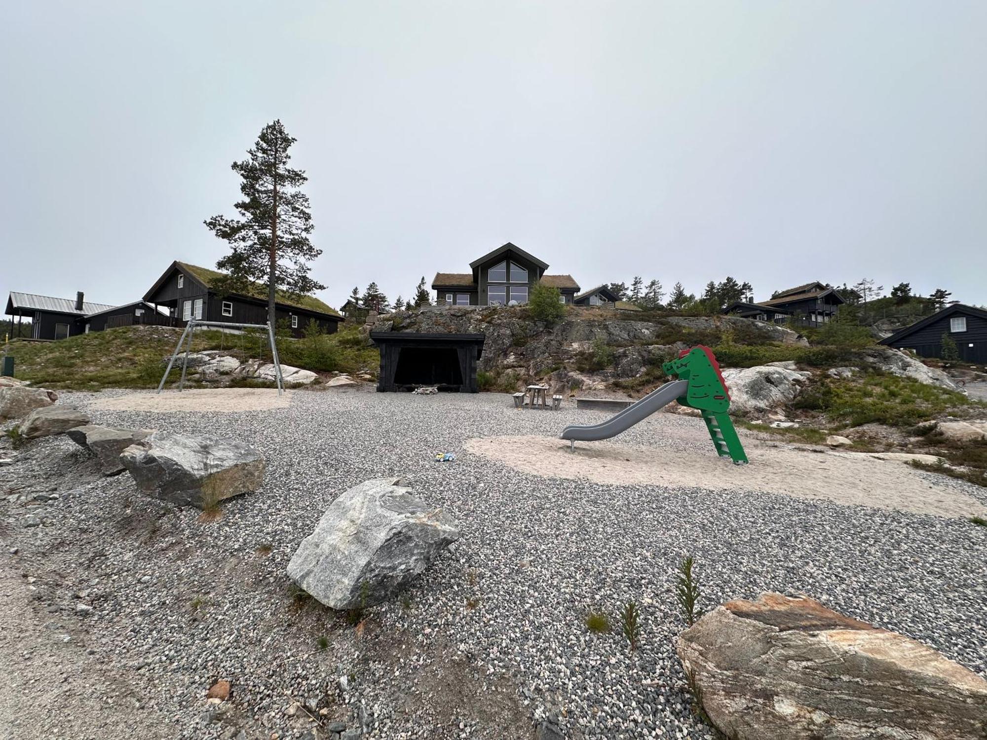 Modern Northern Lights Cabin Drangedal Екстериор снимка